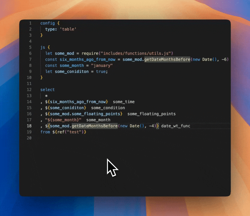 Go to definition demonstration