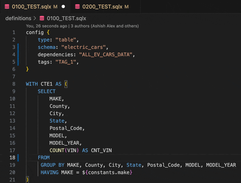 Auto-completion demonstration